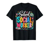 School Social Worker T-Shirt Graphique avec Valeur