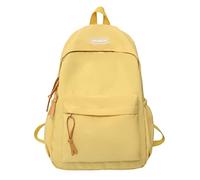 School Starts Season Fashion Women Girls Student Zipper School Bag Nylon Travel High Capacity Backpack Elephant Backpack Pin, jaune, taille unique