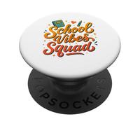 School Vibes Squad, professeur de retour à l'école, élève du premier jour PopSockets PopGrip Adhésif