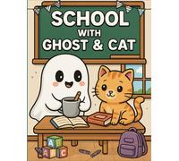 SCHOOL WITH GHOST & CAT: Learn Letters, Color Pages & Create with Cat and Ghost! , The Perfect Alphabet Practice Book for Kids Ages 4-7 , Fun and Educational ABC Activities for Creative Kids