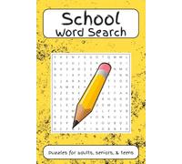 School Word Search Puzzle Book: Word Searches with Easy to Read Print About Back to School, Classes, Learning and More | 6x9 inches, 110 pages | 50+ ... Gift for Vacations, Holidays, and Free Times