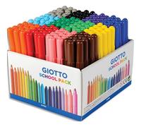 Schoolpack de 144 feutres de coloriage Turbo Maxi, pointe large, couleurs assorties (12)