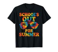 Schools Out for Summer Lunettes Palmier Vacances Été T-Shirt