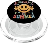 School's Out for Summer Rétro Fin Année Scolaire Vacances PopSockets PopGrip pour MagSafe