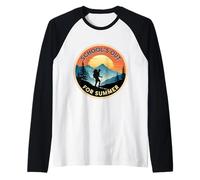 School's Out For Summer Teacher Student Hiker Randonnée Trekkin Manche Raglan