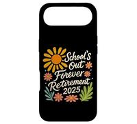 School's Out Forever Retirement Retired 2025 Retro Floral Coque pour iPhone Air