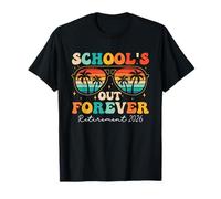 School's Out Forever Retraite 2026 Professeur retraité Groovy T-Shirt