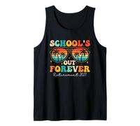 School's Out Forever Retraite 2027 Groovy Professeur retraité Débardeur