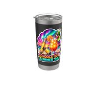 School's Out Summer 2026 Tropical Vacation Party Teacher Gobelet isotherme en acier inoxydable double paroi
