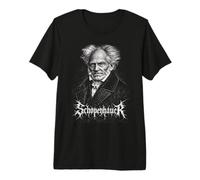Schopenhauer philosophie existentialiste Death-Metal T-Shirt Haut de Gamme