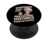 Schopenhauer Professional Overthinker, propulsé par Will PopSockets PopGrip Adhésif