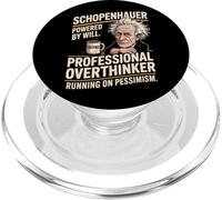 Schopenhauer Professional Overthinker, propulsé par Will PopSockets PopGrip pour MagSafe