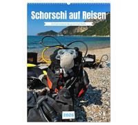 Schorschi auf Reisen (Wandkalender 2026 DIN A2 hoch), CALVENDO Monatskalender: Ein wunderschönes Geschenk für große und kleine Eselliebhaber