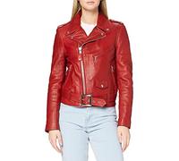 Schott Blouson Perfecto Schott en Cuir Agneau ref_31135 Rouge - XL