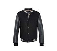 Schott Blouson Teddy homme Ref 58398 Noir/Noir - N - L