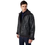Schott Bombardier Schott en Mouton retourné ref_jaj25766 Café