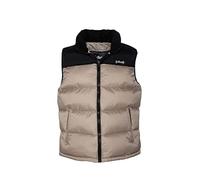 Schott NYC Mixte Utahv GILET DOUDOUNE EMPIECEMENT EPAULE SCHOTT, BEIGE, XL EU