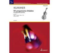 Schott Kummer - 92 Études Progressives Op. 60 Vol. 1 - Violoncelle (violoncelle 2 Ad Libitum) Violoncelle G