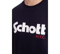 Schott NYC Swcrew Sweatshirt Homme, Bleu (Navy), M