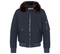 Schott NYC Airlines-Navy/Brun-XL Blouson, Bleu, Homme