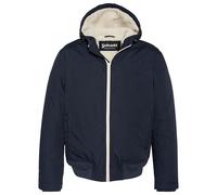 Schott NYC Blouson Court Capuche Doublure Sherpa Schott Bluster2 Navy