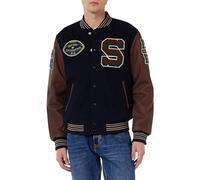 Schott NYC Blouson Homme LCTEDDYBD2 NAVY/CORDOVAN M