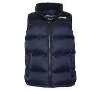 SCHOTT NYC UTAHVB Gilet Doudoune Junior EMPIECEMENT Epaule Schott, Navy, 16 Mixte Enfant