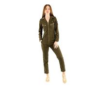 SCHOTT NYC TRJUMP21W Combinaison, Kaki, XL Femme