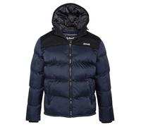 Schott NYC Doudoune matelassée Utah UTAH2 100% nylon bleu marine/noir à capuche fermeture zip L