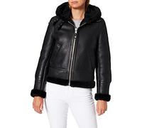 Schott NYC Femme Lcw1257h Blouson Cuir, Noir, XS EU