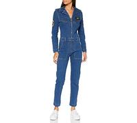 Schott NYC Femme Trjumpw Combinaison d aviateur, Medium Blue, M EU