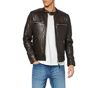 Schott NYC Homme Lcnewport Blouson Cuir, Marron, XL EU