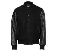 Schott NYC Homme Lcusa Blouson Cuir, Black/Black, M EU