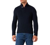 Schott NYC Homme Ploutrider4 Pull/Sweater, Bleu (Navy), L EU