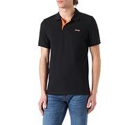 Schott NYC Homme Psmilton Polo, Black/Orange, XL EU