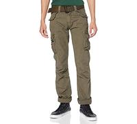 Schott NYC Homme Trbatle70pk2 Pantalon, Olive, 38W EU