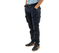 Schott NYC Homme Trranger70 Pantalon Décontracté, Bleu, 32W EU