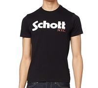 Schott NYC Homme Tslogo Tee shirt, Noir, XL EU