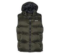 Schott NYC Mixte Idaho2v GILET DOUDOUNE A CAPUCHE SCHOTT, Kaki, S EU
