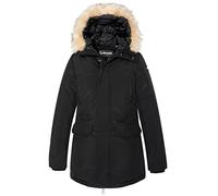 Schott NYC Mixte Jktnellyw PARKA CAPUCHE FAUSSE FOURRURE SCHOTT, Noir, S EU