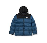 Schott NYC Mixte Utah2 DOUDOUNE A CAPUCHE ET EMPIECEMENT EPAULE SCHOTT, STEEL BLUE, XL EU