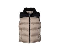 Schott NYC Mixte Utahv GILET DOUDOUNE EMPIECEMENT EPAULE SCHOTT, BEIGE, 3XL EU