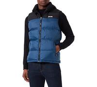 Schott NYC Mixte Utahv GILET DOUDOUNE EMPIECEMENT EPAULE SCHOTT, STEEL BLUE, XL EU