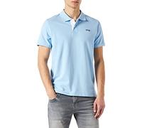 Schott NYC PSMILTON Polo, Sky/White, XL Homme