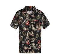 Schott NYC SHRIVERA Chemise Casual, Noir (Black Tropical), XL Homme