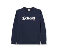 SCHOTT NYC SWCREWBOY Pull-Over, Navy, 8 Ans Garçon