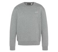 Schott NYC Sweat-shirt gris chiné / blanc, Taille XXL