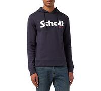 Schott NYC Swhood Sweat-shirt à capuche, Bleu (Navy Navy), XXX-Large (Taille fabricant:XXXL) Homme