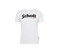 Schott NYC T-Shirt rouge / noir / blanc, Taille M