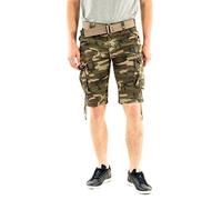 Schott NYC TRRANGER30 Short, Multicolore (Camo Kaki), 29W Homme